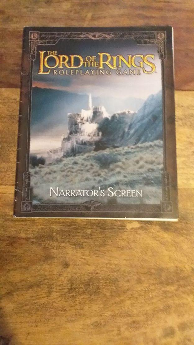 The Lord of the Rings Roleplaying Game Narrator’s Screen - books