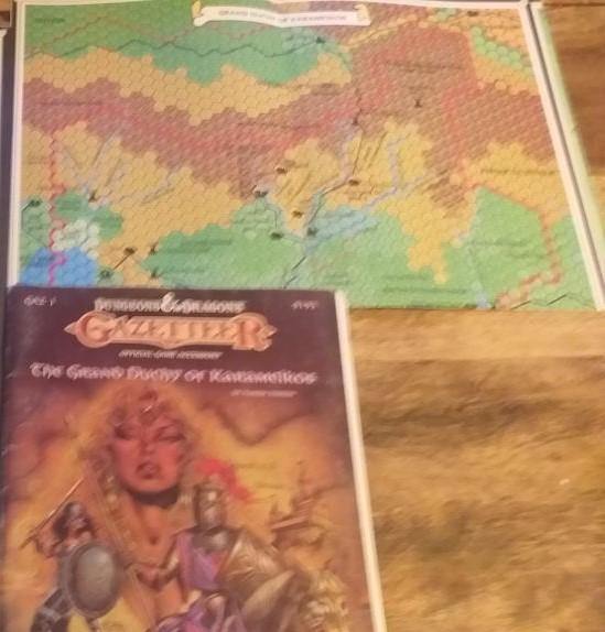 GAZETTEER THE GRAND DUCHY OF KARAMEIKOS DUNGEONS & DRAGONS TSR GAZ1 - books