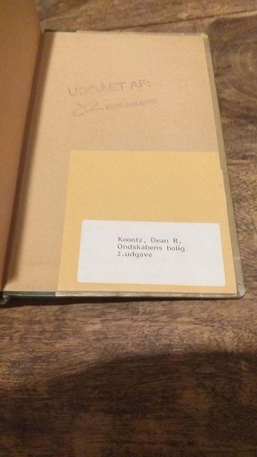 Ondskabens bolig af Dean R. Koontz - books