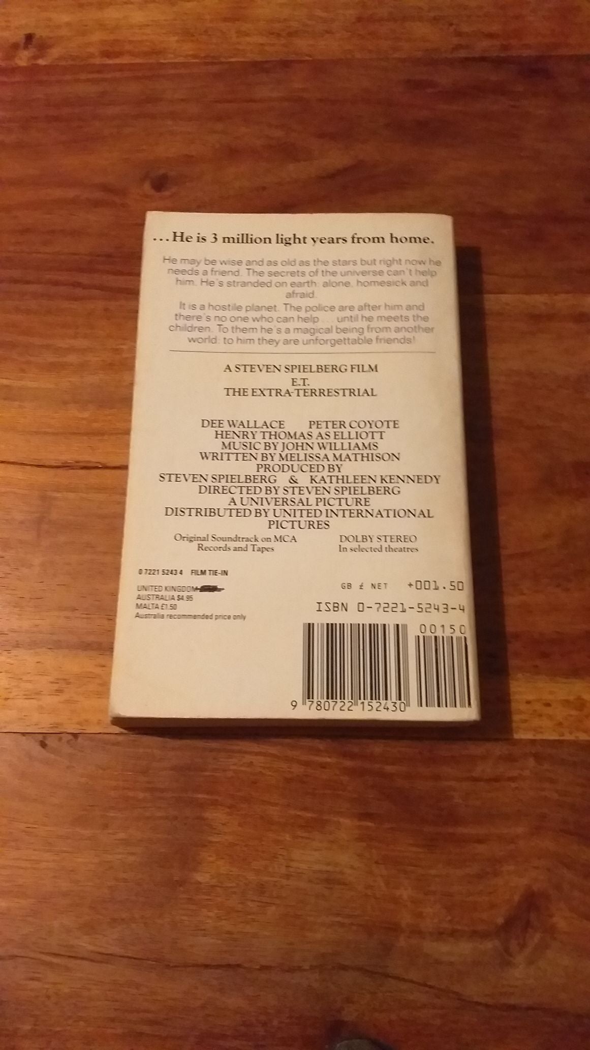 E.T. the Extra Terrestrial by Kotzwinkle, William Paperback