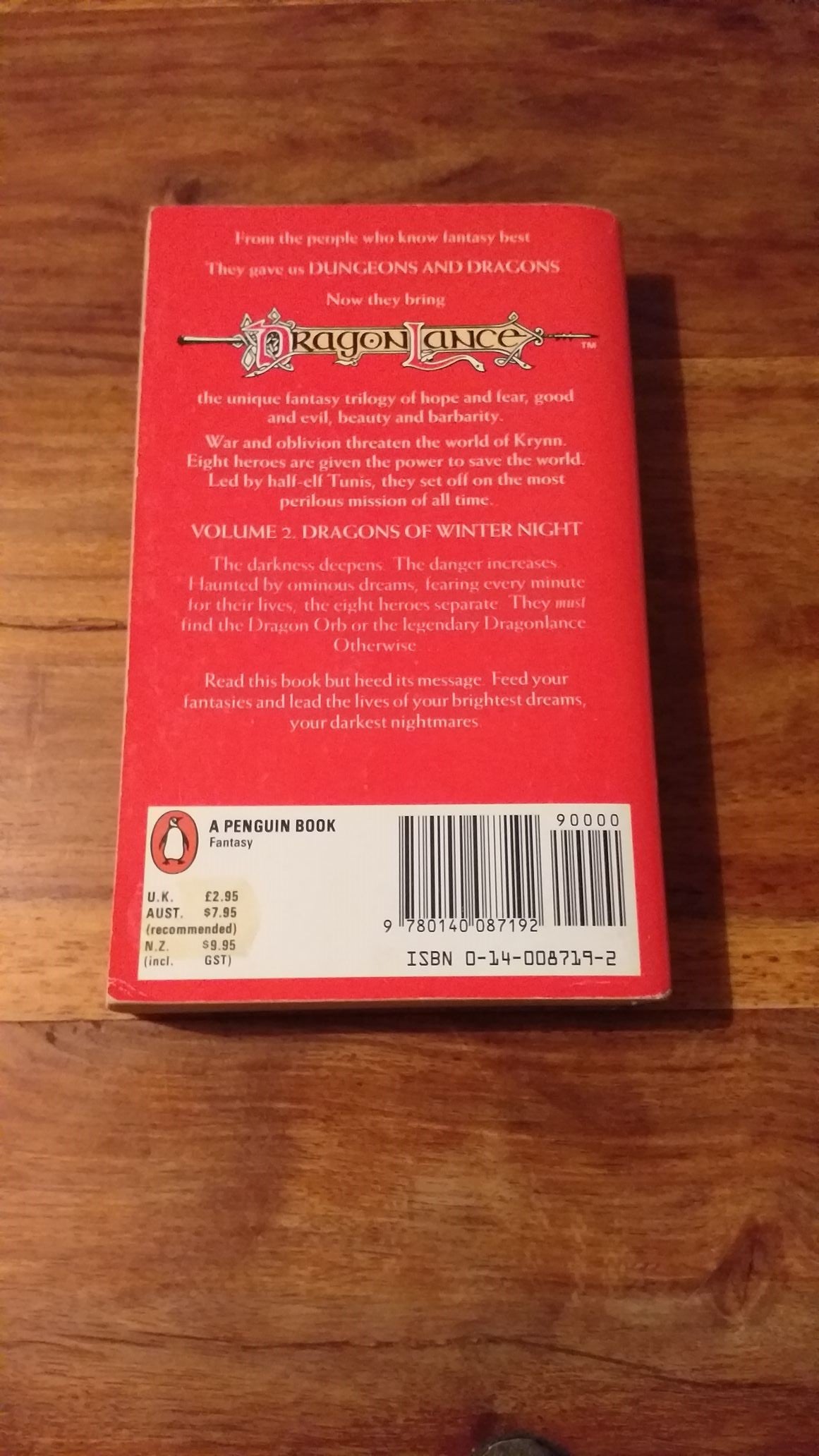 DragonLance Chronicles Dragons Trilogy Weis & Hickman 1986