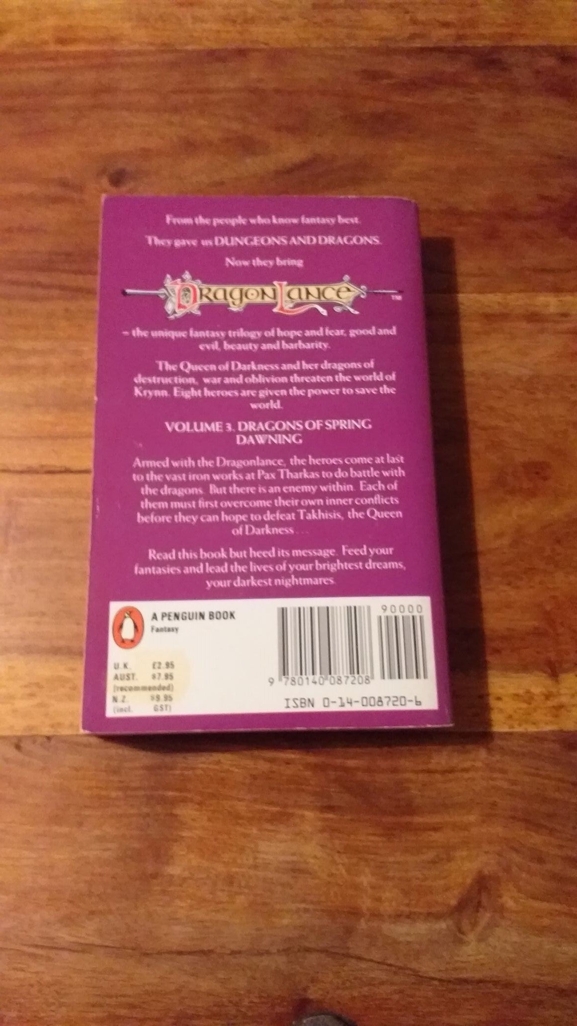 DragonLance Chronicles Dragons Trilogy Weis & Hickman 1986