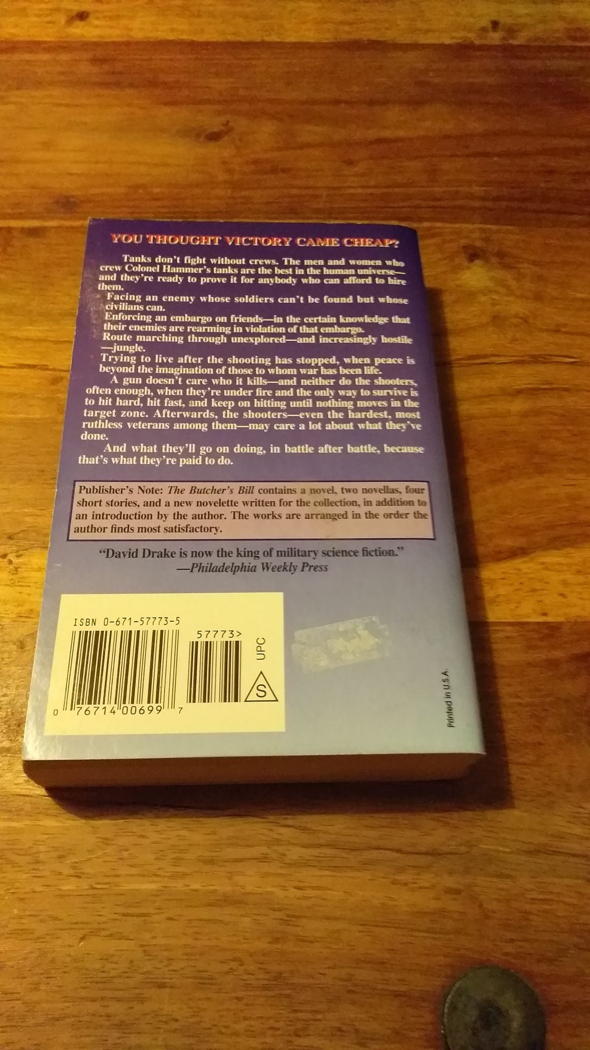 The Butcher's Bill by David Drake 1998