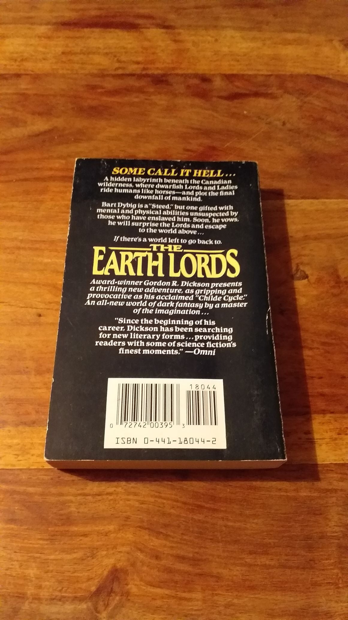 The Earthlords by Gordon R. Dickson 1989