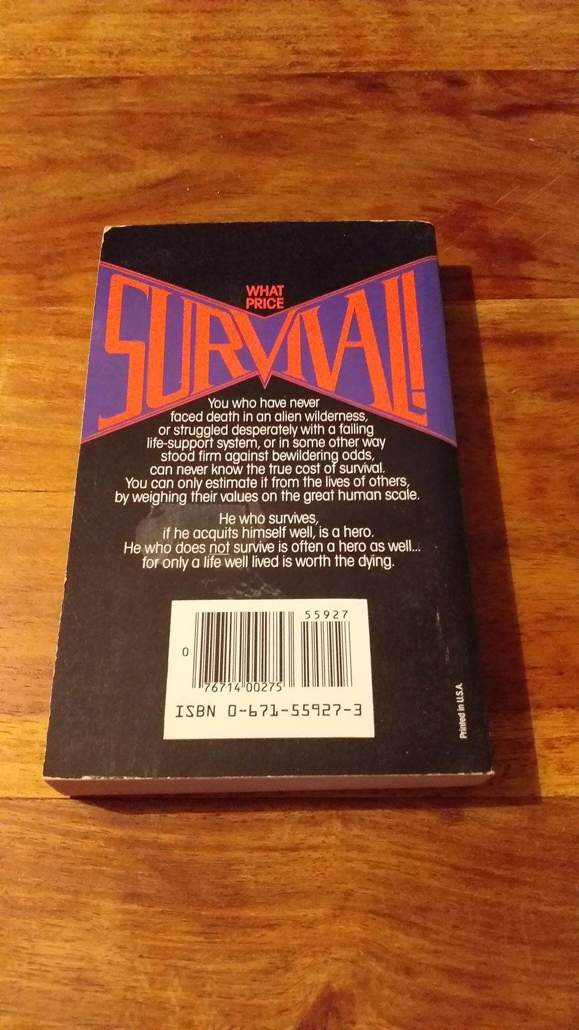Survival Dickson, Gordon R. Paperback. 1st Print 1984