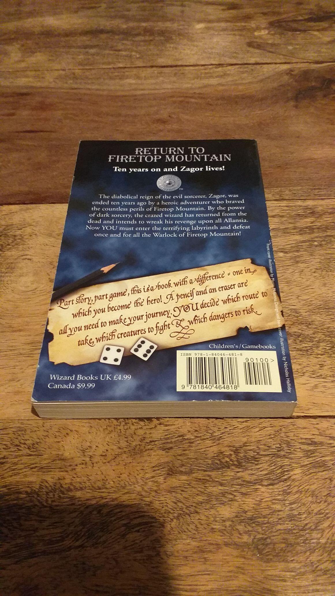 Return to Firetop Mountain Fighting Fantasy #16 - Ian Livingstone - Steve Jackson - books