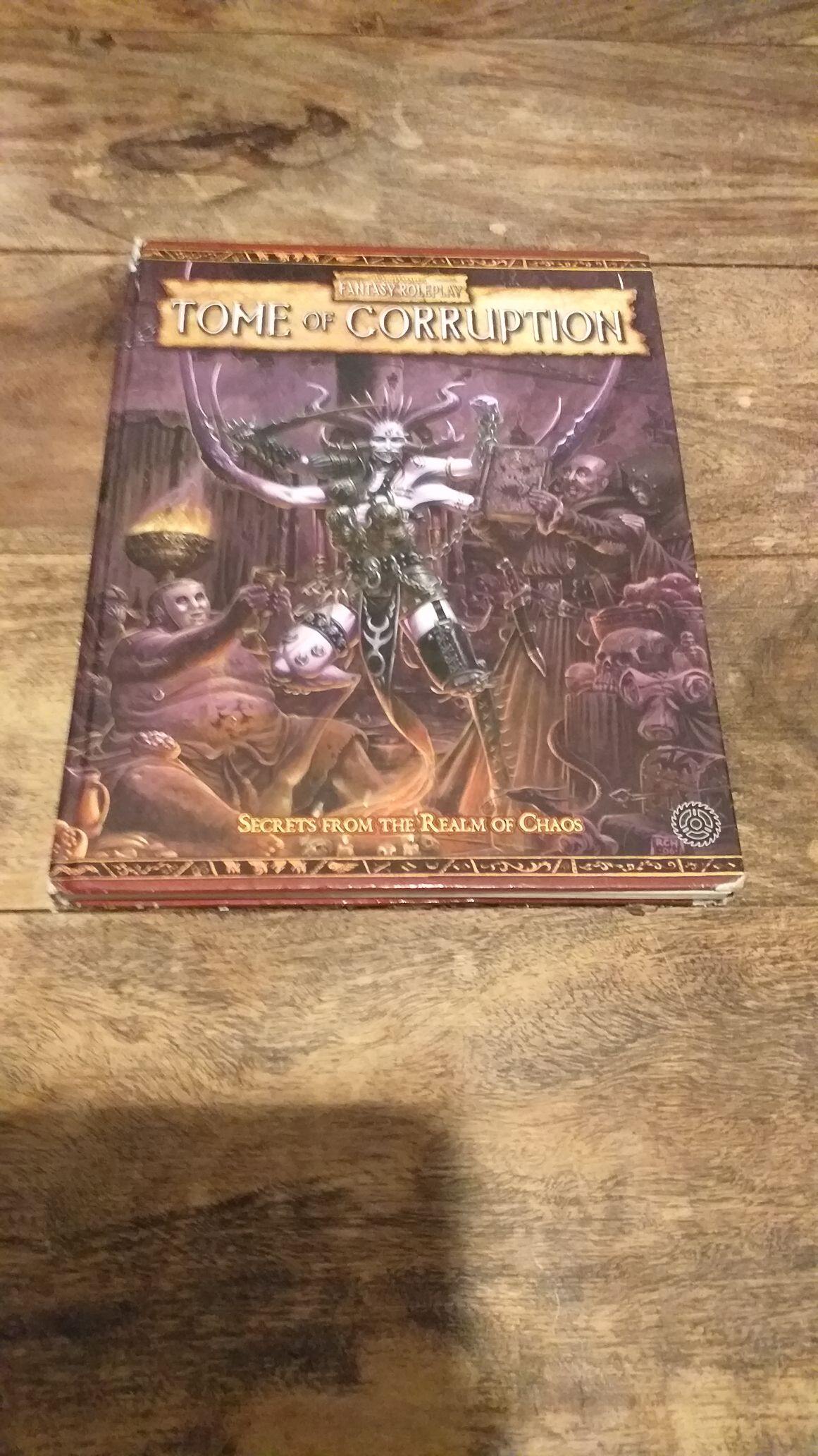 Warhammer Fantasy Roleplay Tome of Corruption WFRP 2ed Games Workshop - books