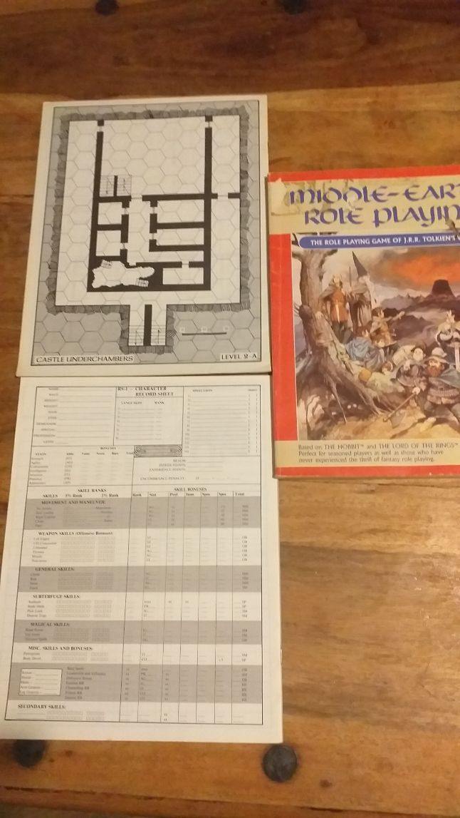 MERP Core book and adventure/layout booklets Middle Earth Role Playing Tolkien - AllRoleplaying.com