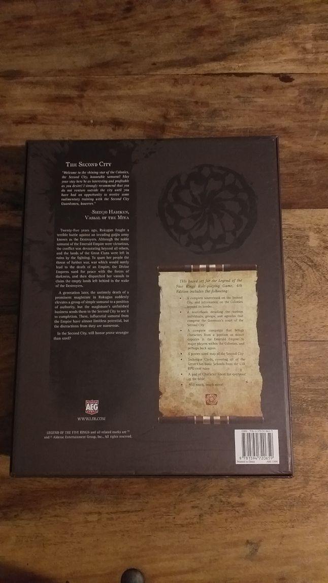 LEGEND OF THE 5 RINGS SECOND CITY BOXED SET 4E NEAR MINT COMPLETE - AllRoleplaying.com