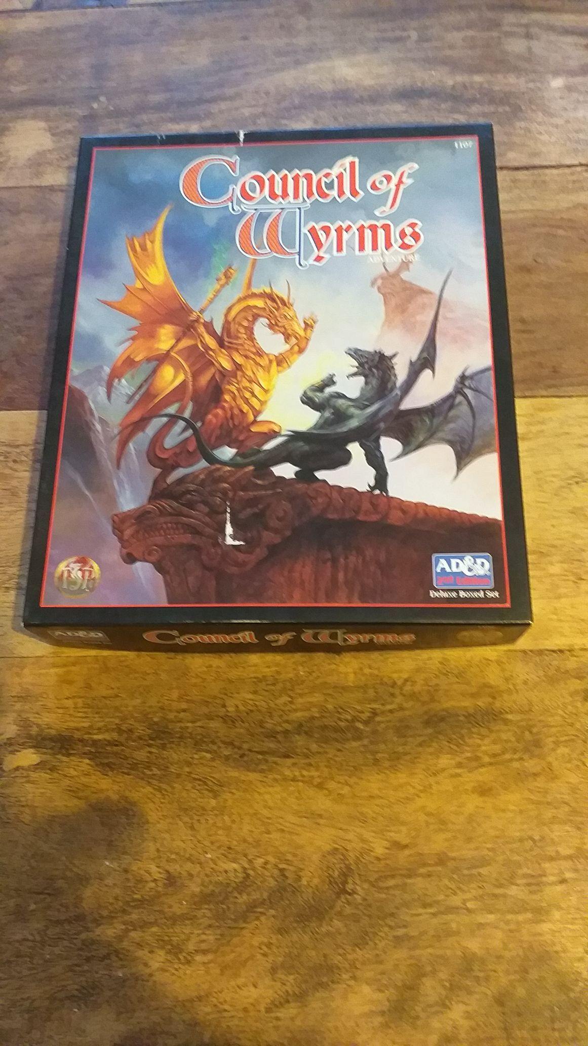 Council of Wyrms AD&D 2Ed Fantasy Roleplaying Box - 3 books - 3 maps - 12RefCards - AllRoleplaying.com