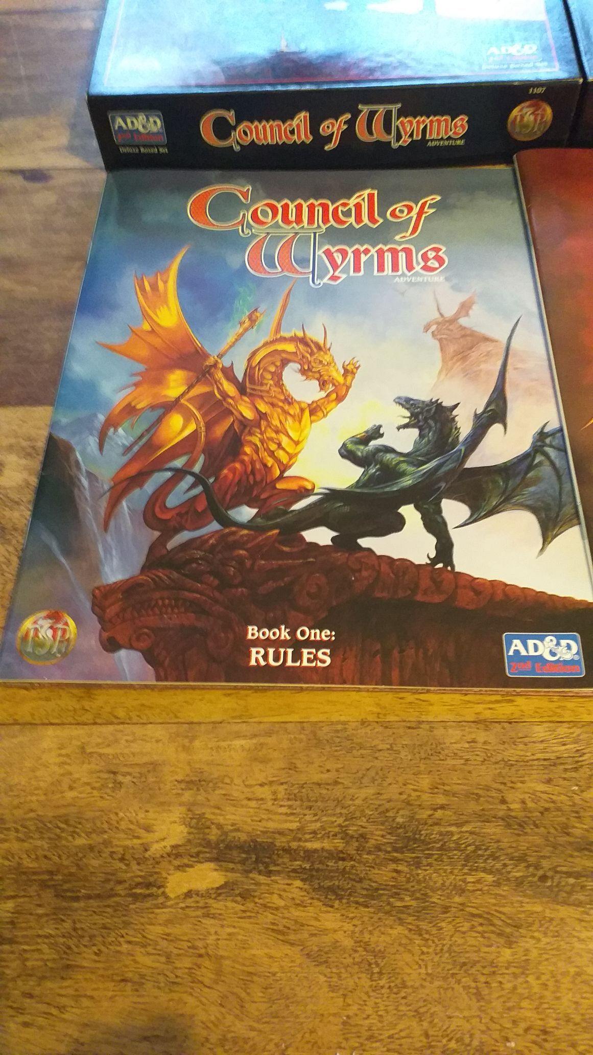 Council of Wyrms AD&D 2Ed Fantasy Roleplaying Box - 3 books - 3 maps - 12RefCards - AllRoleplaying.com