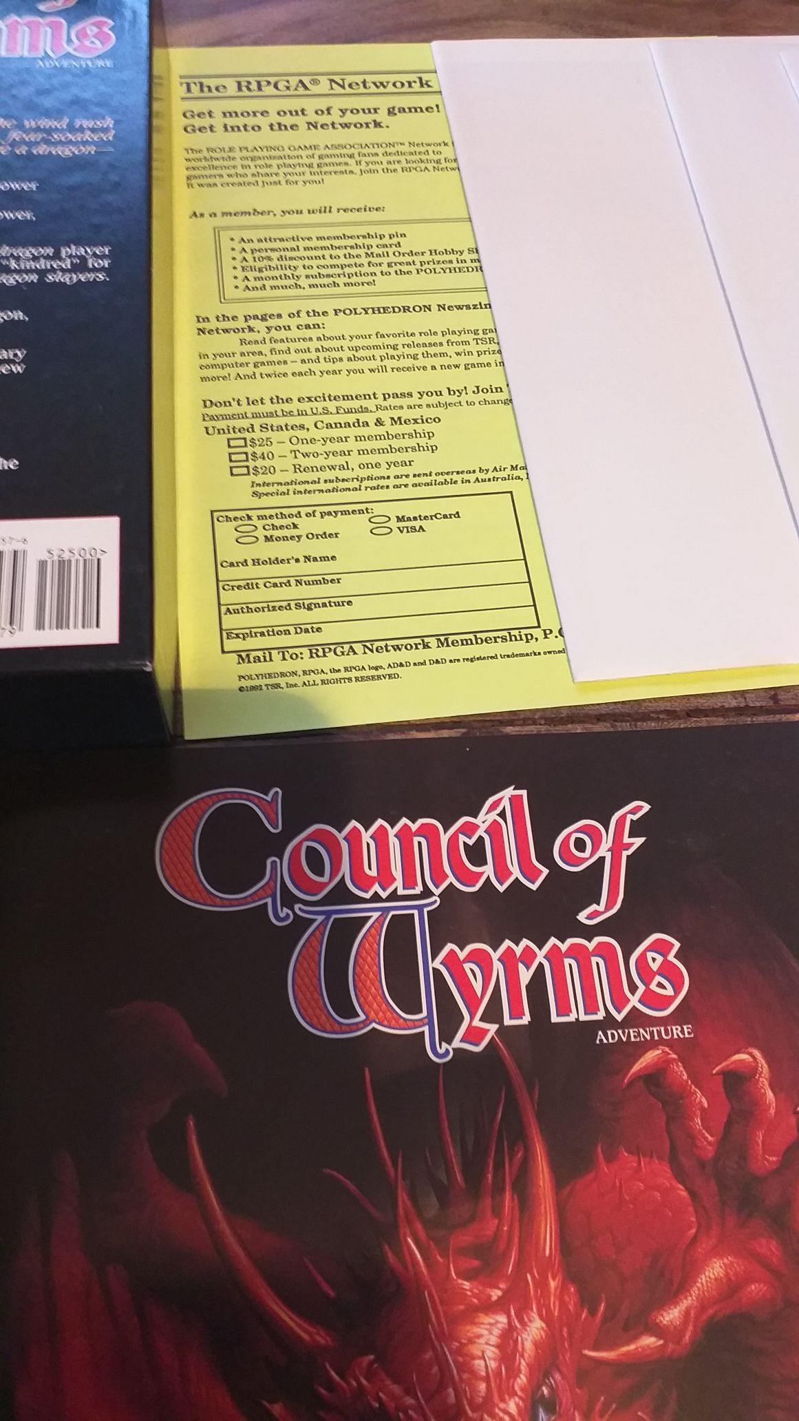Council of Wyrms AD&D 2Ed Fantasy Roleplaying Box - 3 books - 3 maps - 12RefCards - AllRoleplaying.com