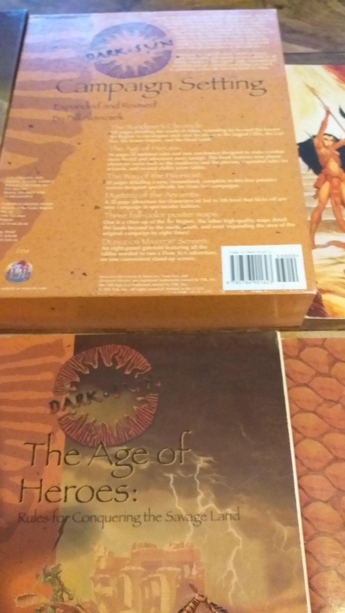DARK SUN CAMPAIGN SETTING BOX ADVANCED DUNGEON DRAGON TSR AD&D - AllRoleplaying.com