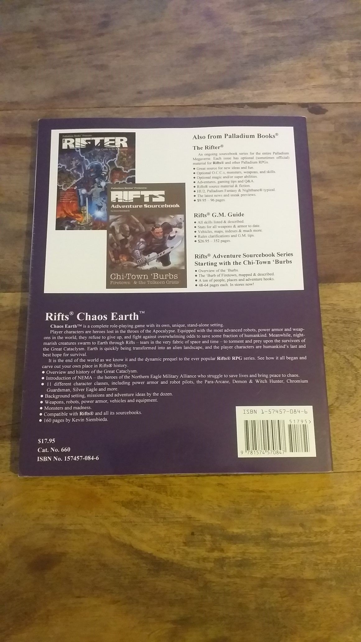 Rifts Chaos Earth A Complete Role Playing Game Kevin Siembieda