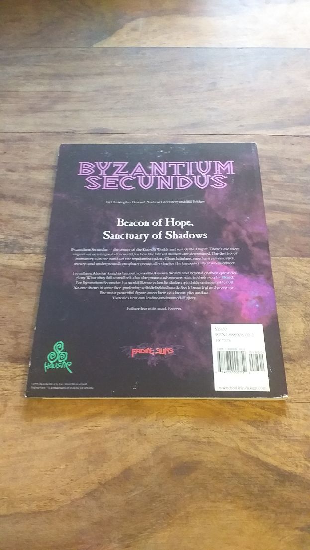 FADING SUNS BYZANTIUM SECONDUS Holistic Design SCI FI