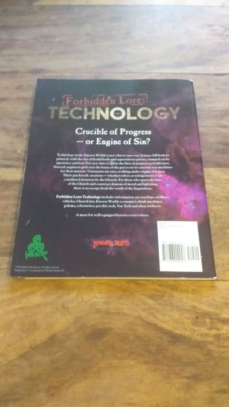 Forbidden Lore Technology Fading Suns Holistic Design