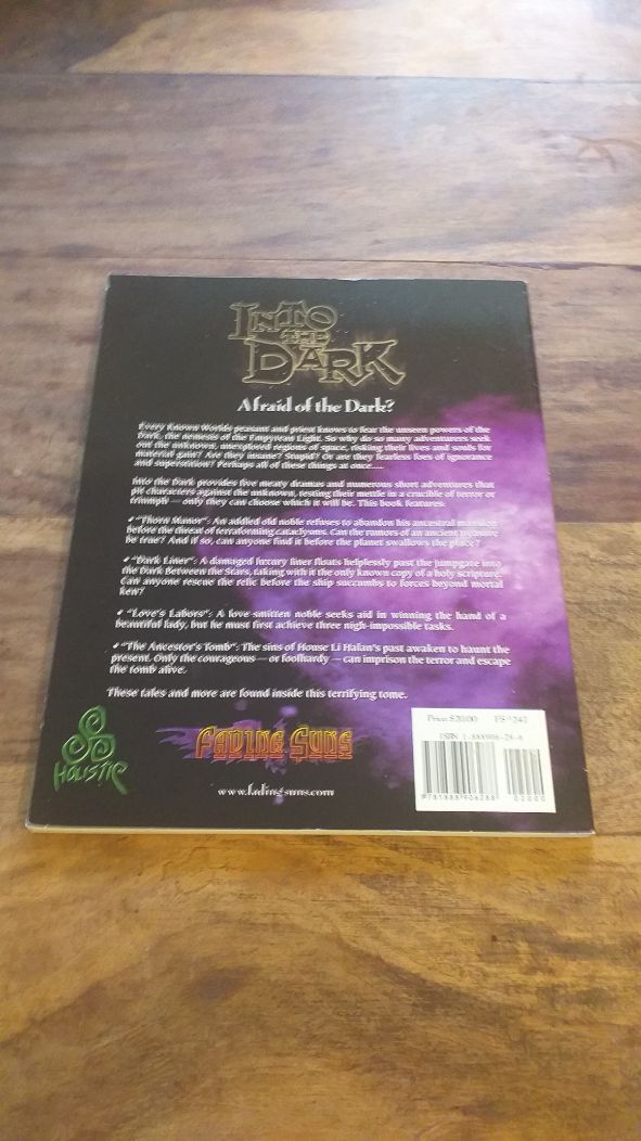 INTO THE DARK FADING SUNS HOLISTIC DESIGN