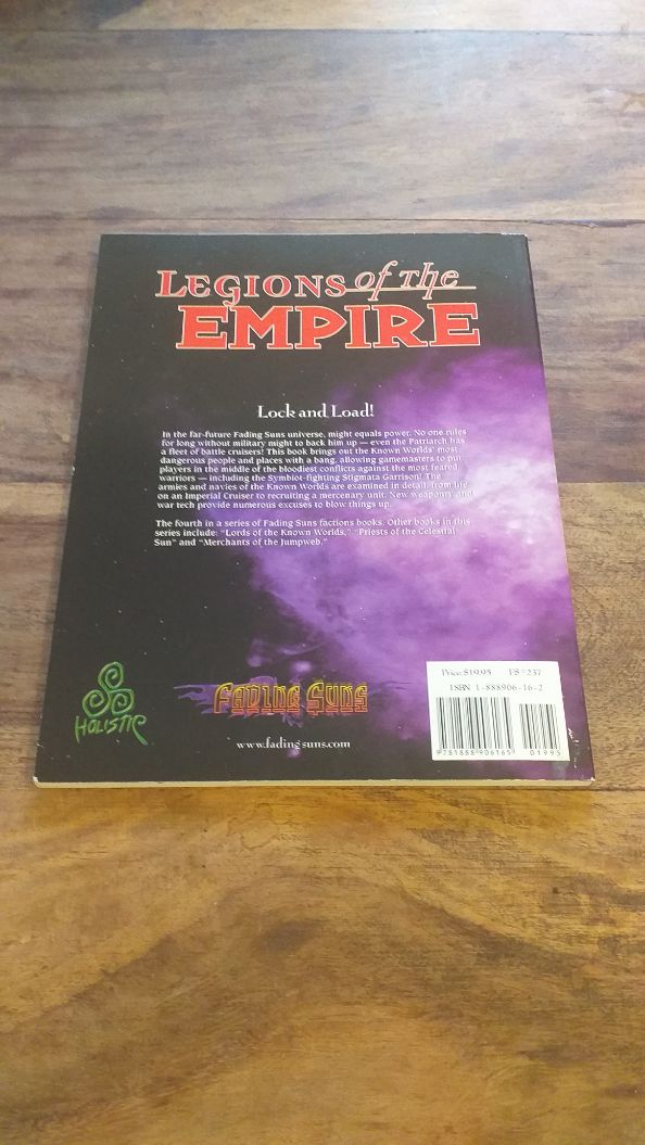 LEGIONS OF THE EMPIRE FADING SUNS Holistic Design