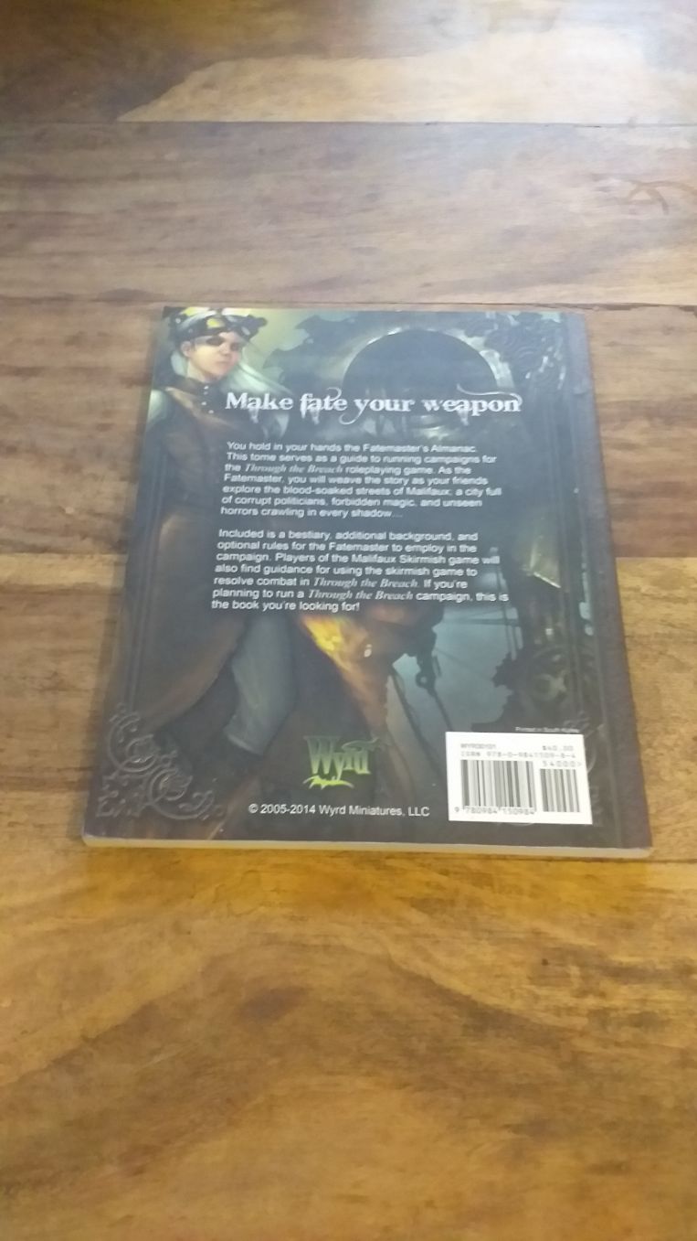 WYRD MINIATURES MALIFAUX THE FATEMASTERS ALMANAC