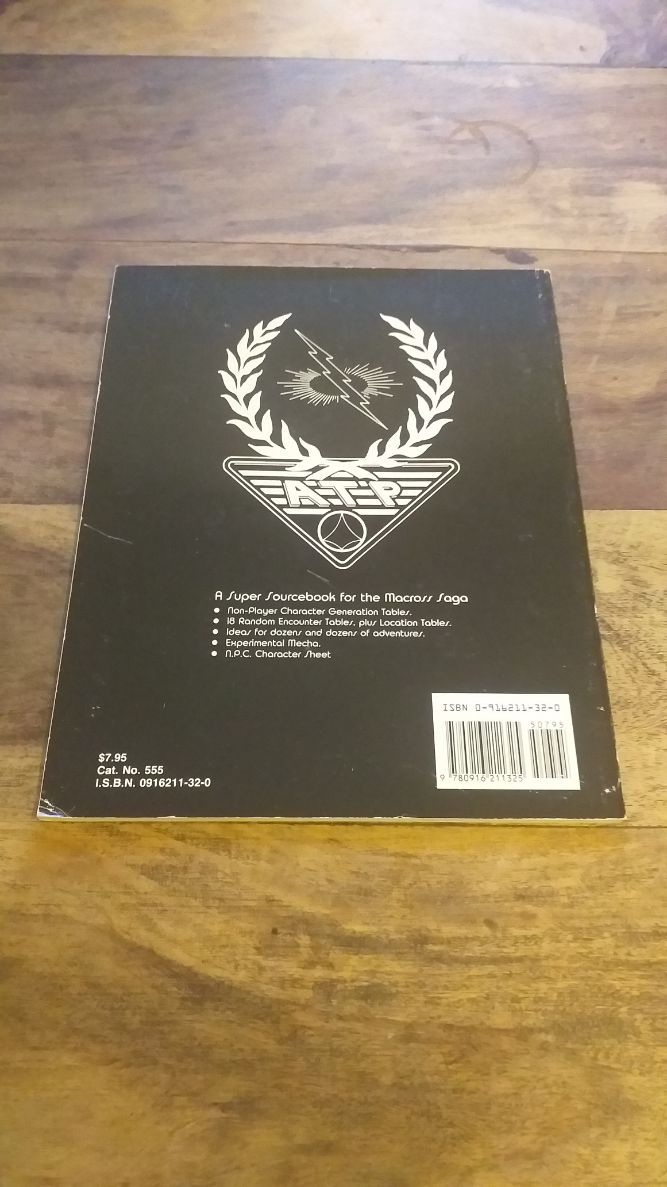 Robotech RDF Accelerated Training Program 1988 Palladium Books