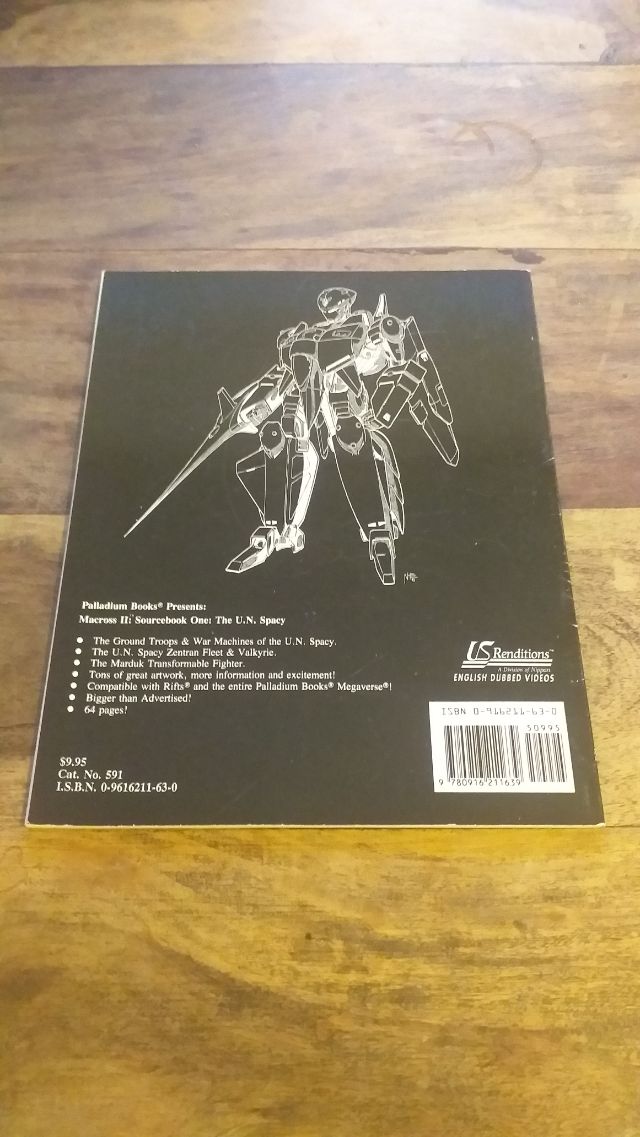 Macross II Sourcebook One Robotech RPG Siembieda, Kevin Robotech, Palladium Books