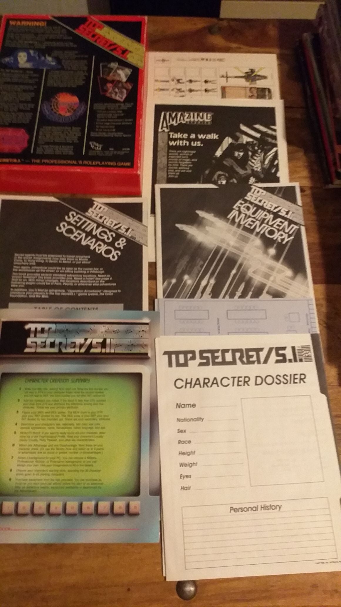 TOP SECRET / S.I. 007 BOX SET SPY ESPIONAGE ADVENTURE TSR 1987 #7620