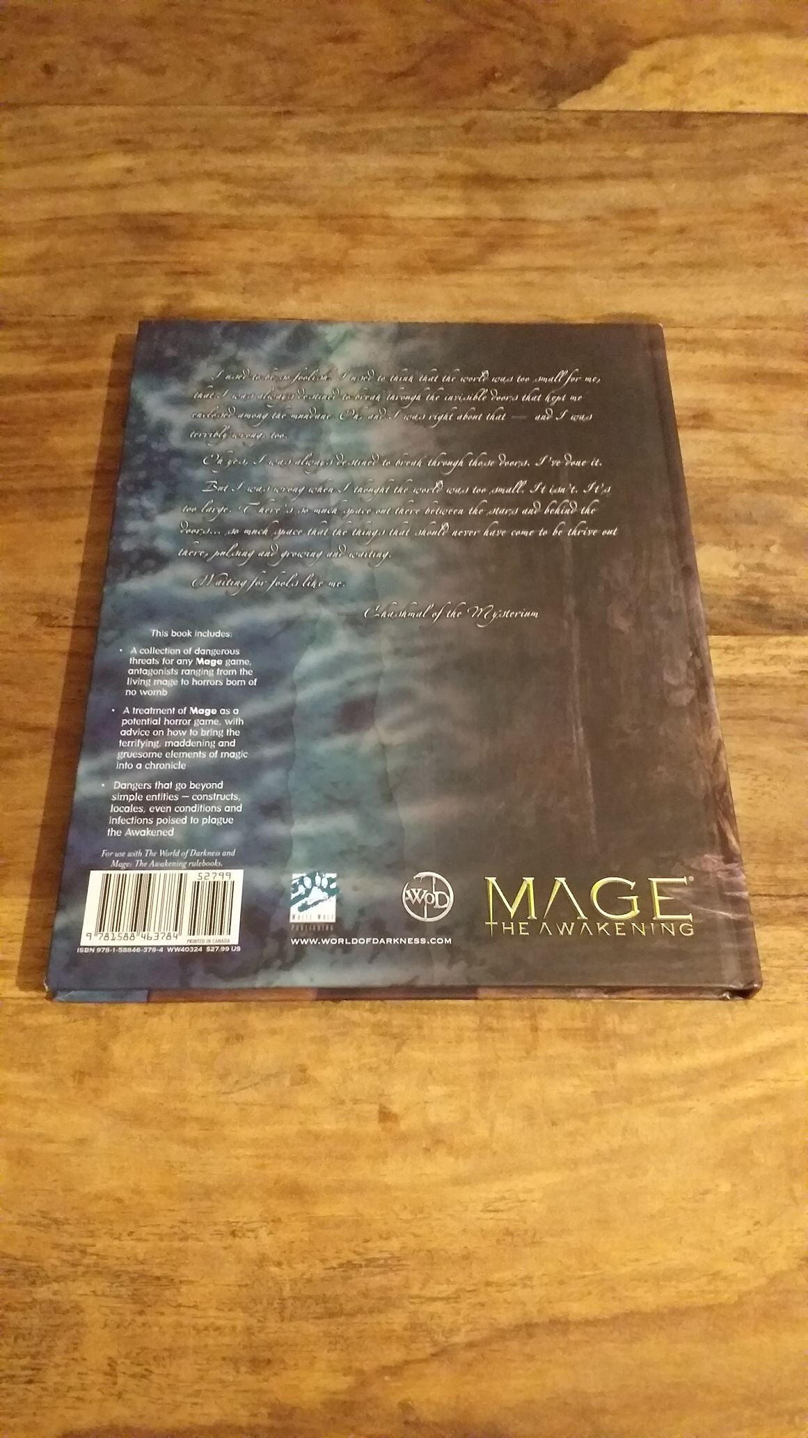 Night Horrors the Unbidden Mage: The Awakening Matthew McFarland Hardcover