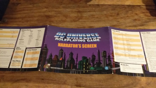 DC Universe Roleplaying Game Narrator's Screen West End Games