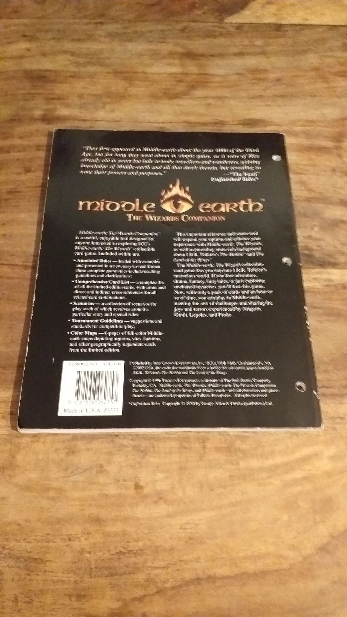 Middle-Earth THE WIZARDS COMPANION I.C.E.