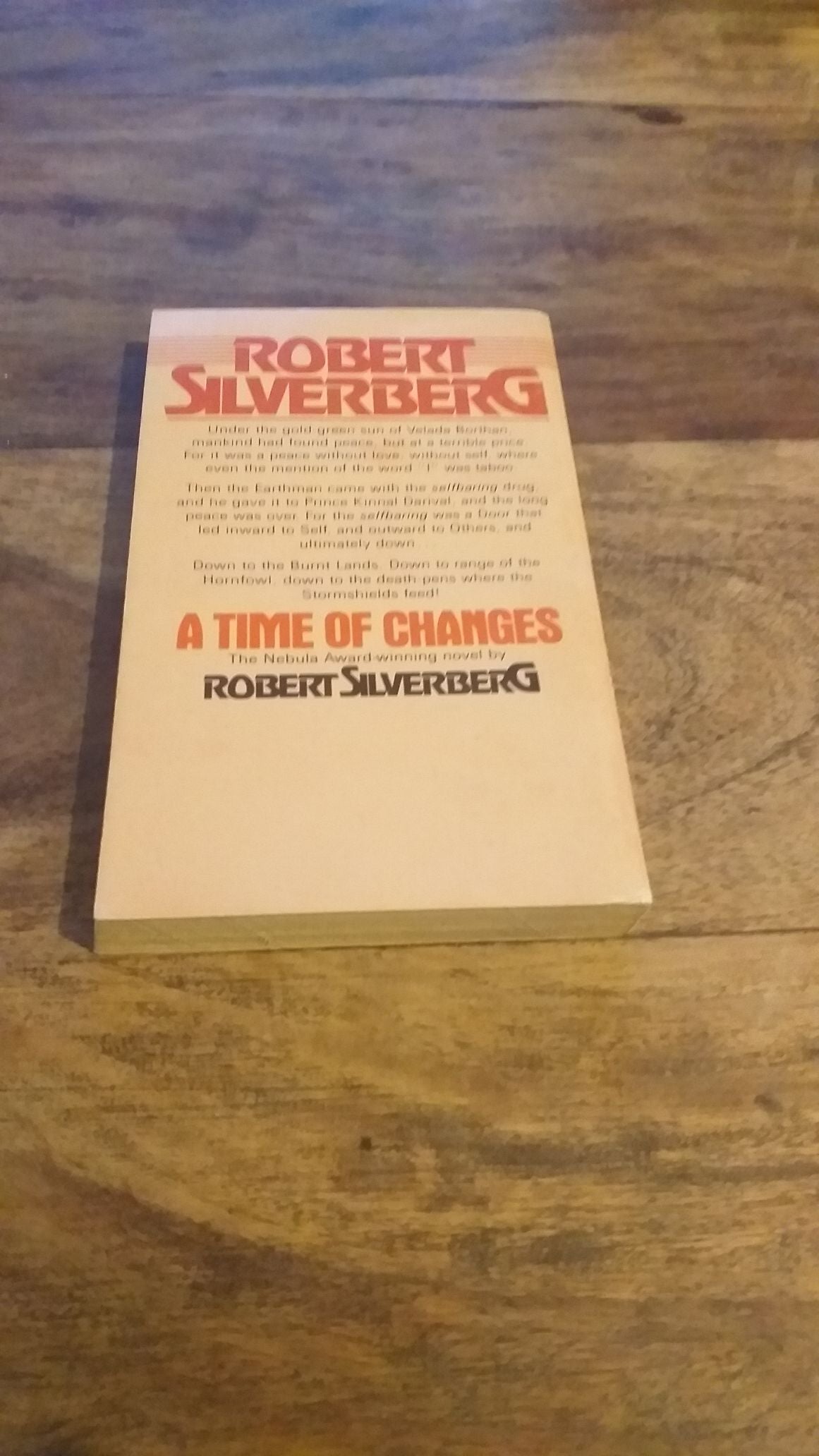 A TIME OF CHANGES ROBERT SILVERBERG 1st ed Nebula award sci-fi 1979