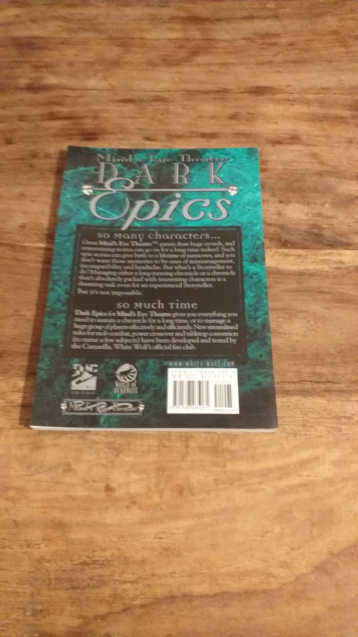 DARK EPICS MIND'S EYE THEATRE WHITE WOLF WORLD OF DARKNESS