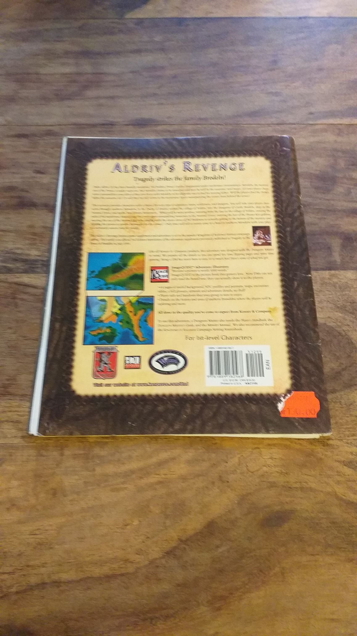 Kingdoms of Kalamar Aldriv's Revenge Dungeons & Dragons d20 Brian Jelke