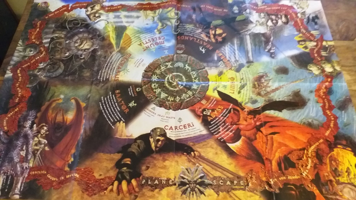 PLANESCAPE CONSPECTUS DUNGEONS & DRAGONS TSR AD&D Poster Campaign 1996