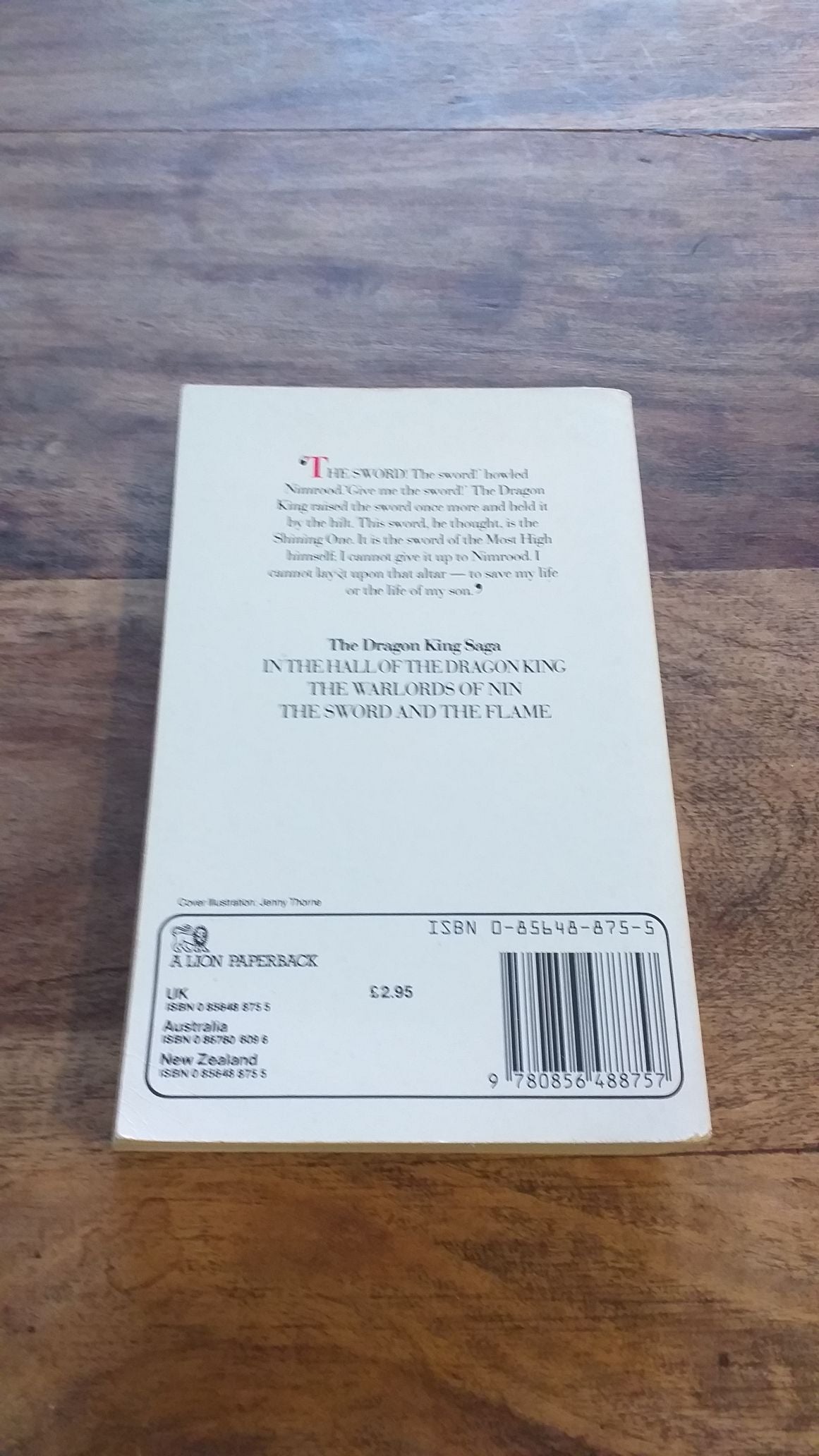 THE SWORD AND THE FLAME STEPHEN LAWHEAD Dragon King Trilogy 1987