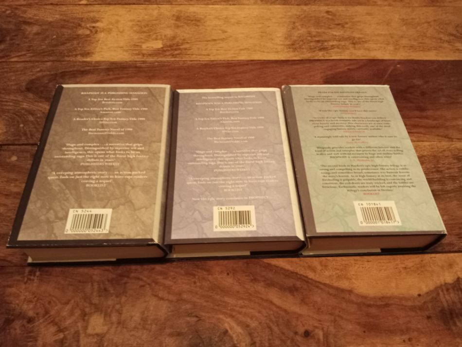 The Rhapsody Trilogy 1 - 2 - 3 Elizabeth Haydon Tor Books 1999 - 2001