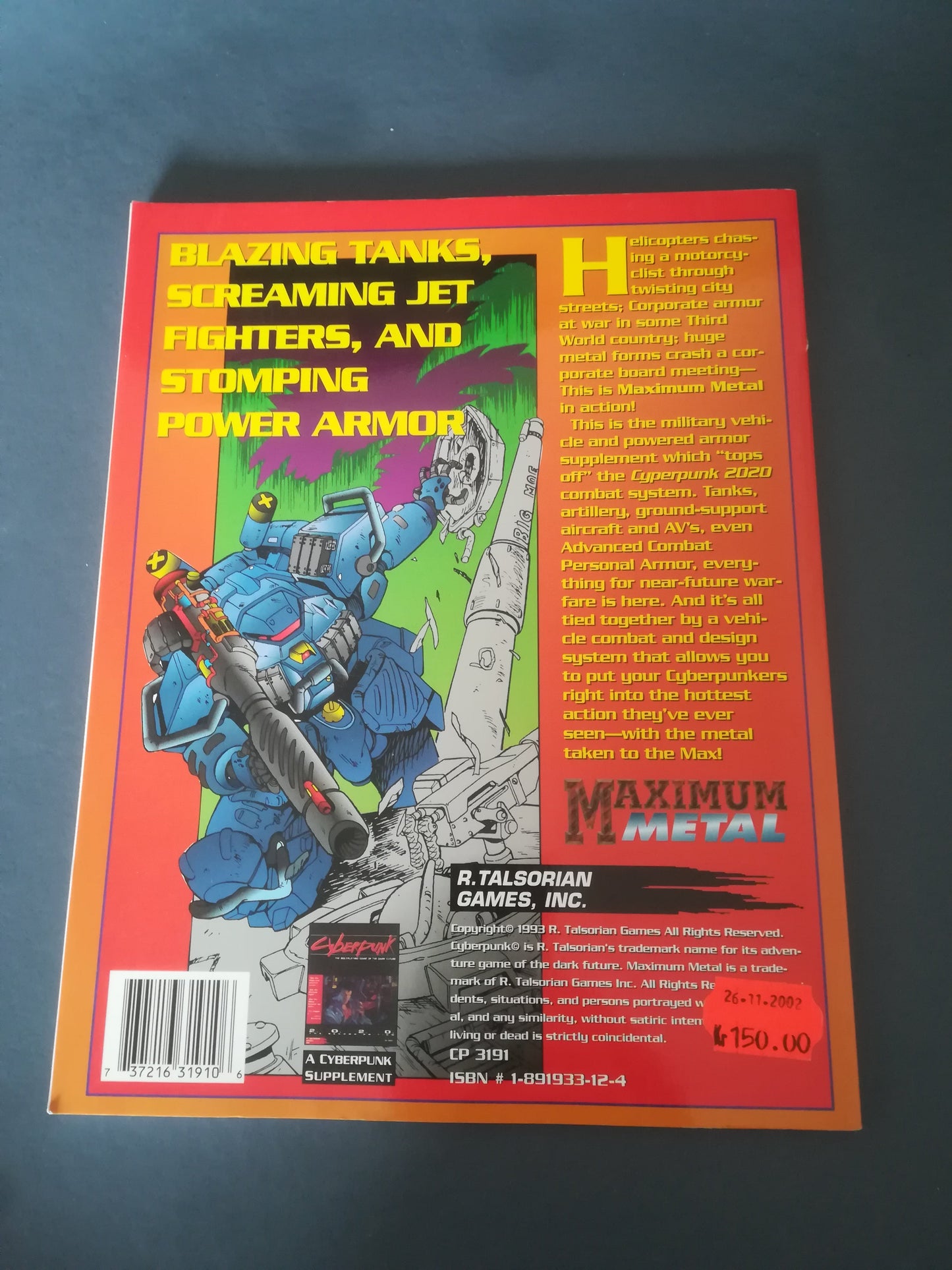 Cyberpunk 2020 Maximum Metal - AllRoleplaying.com
