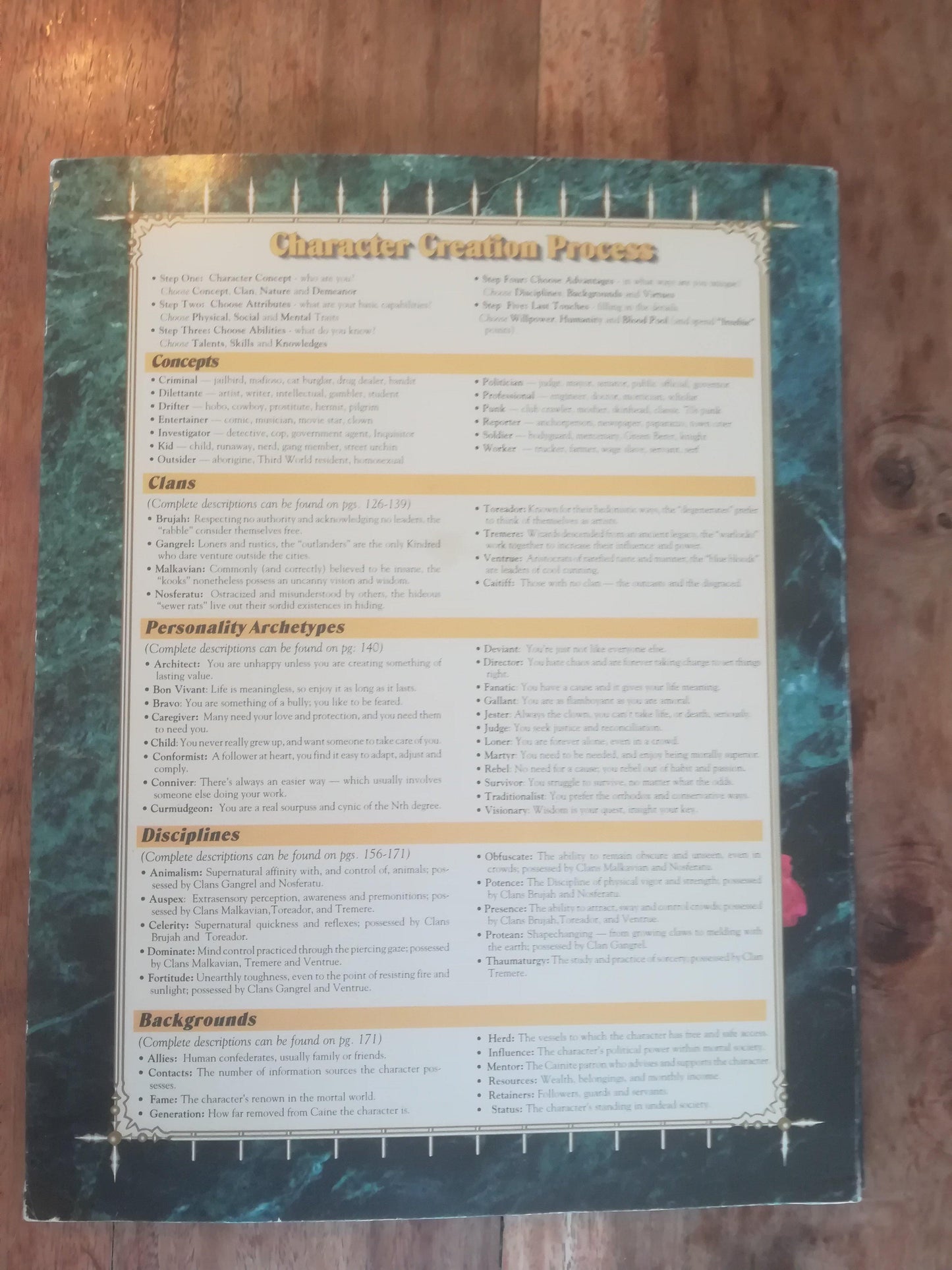 The Vampire Storytellers Screen 2st Edition - AllRoleplaying.com
