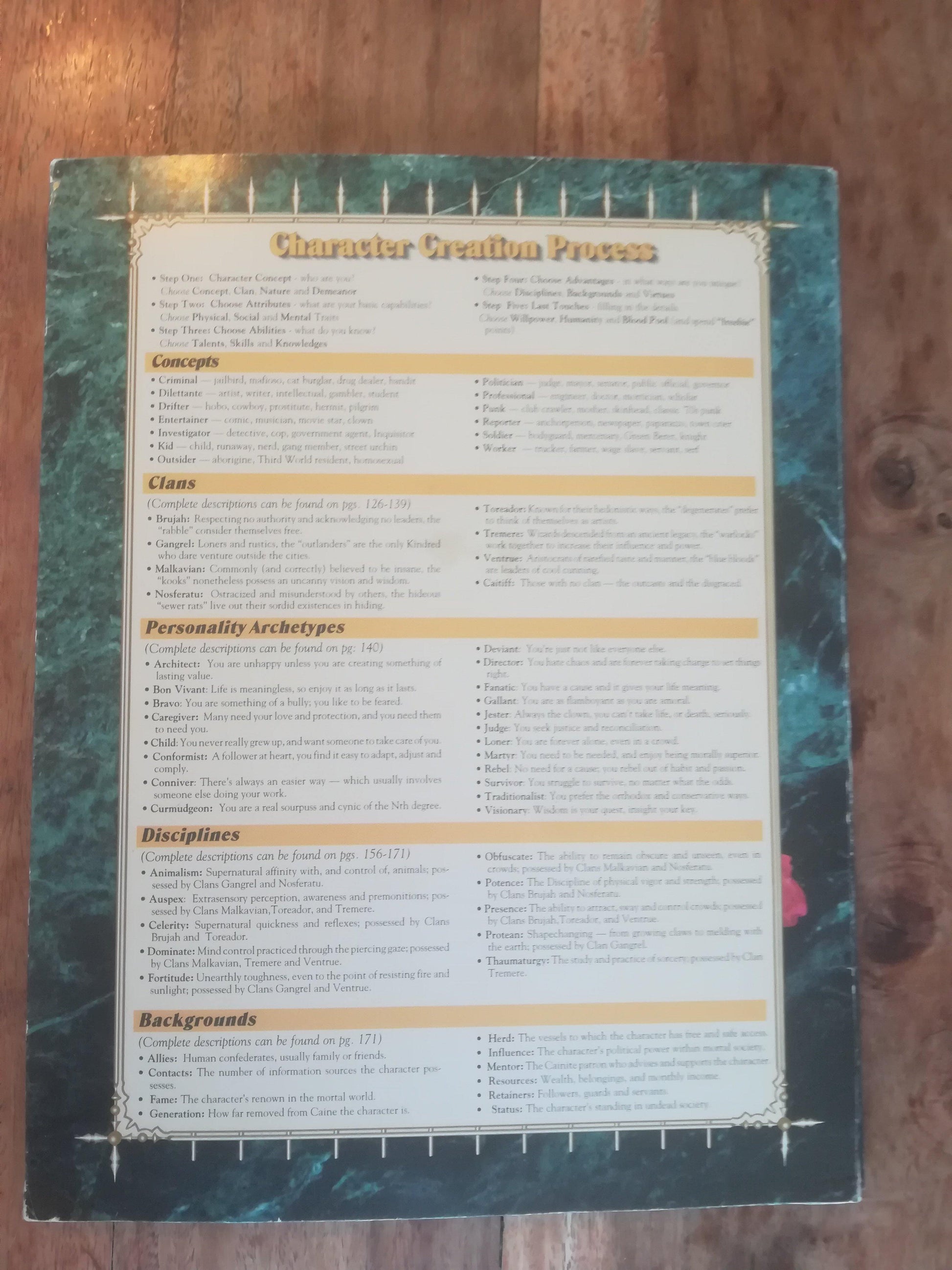 The Vampire Storytellers Screen 2st Edition - AllRoleplaying.com
