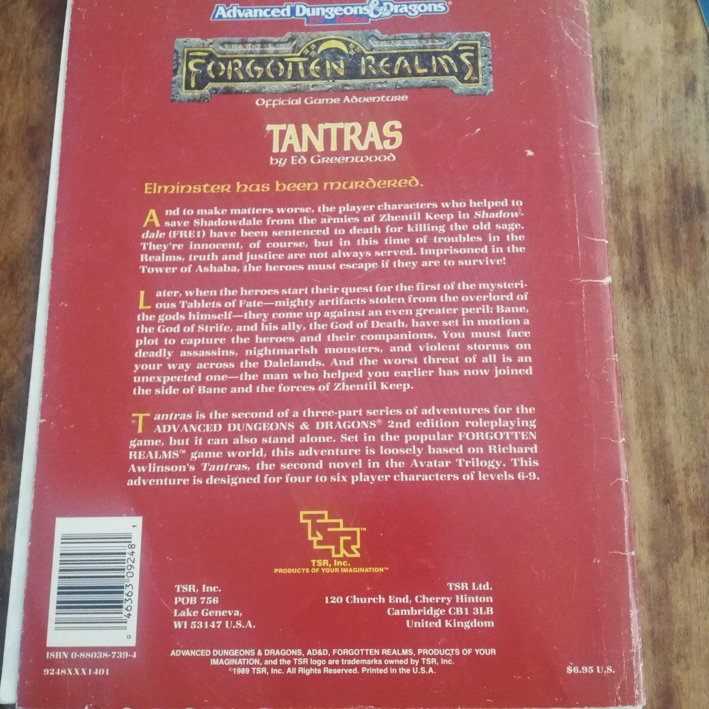 TANTRAS Forgotten Realms AD&D 2nd - AllRoleplaying.com