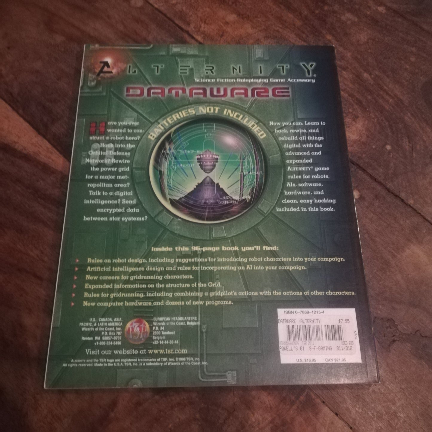 Alternity Science Fiction dataware TSR - AllRoleplaying.com