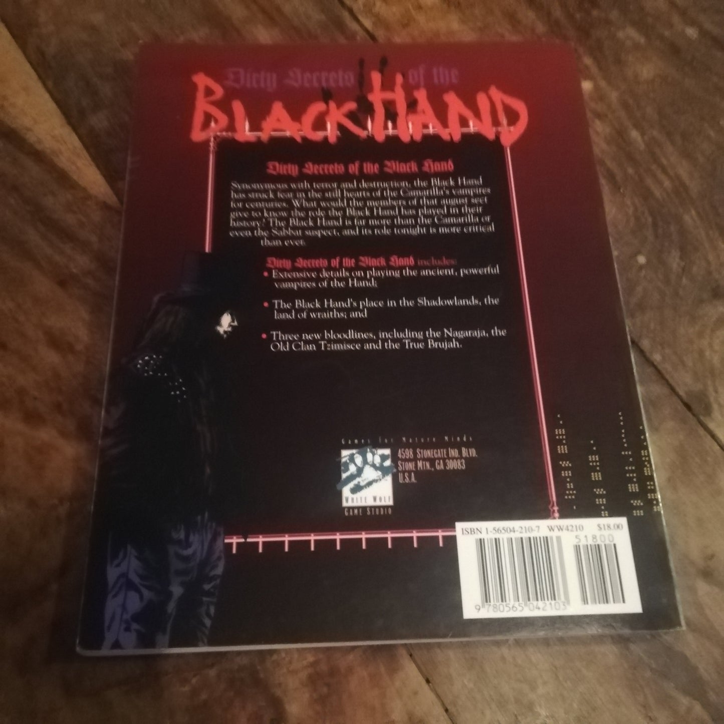 Vampire The Masquerade Dirty Secrets of the Black Hand - AllRoleplaying.com