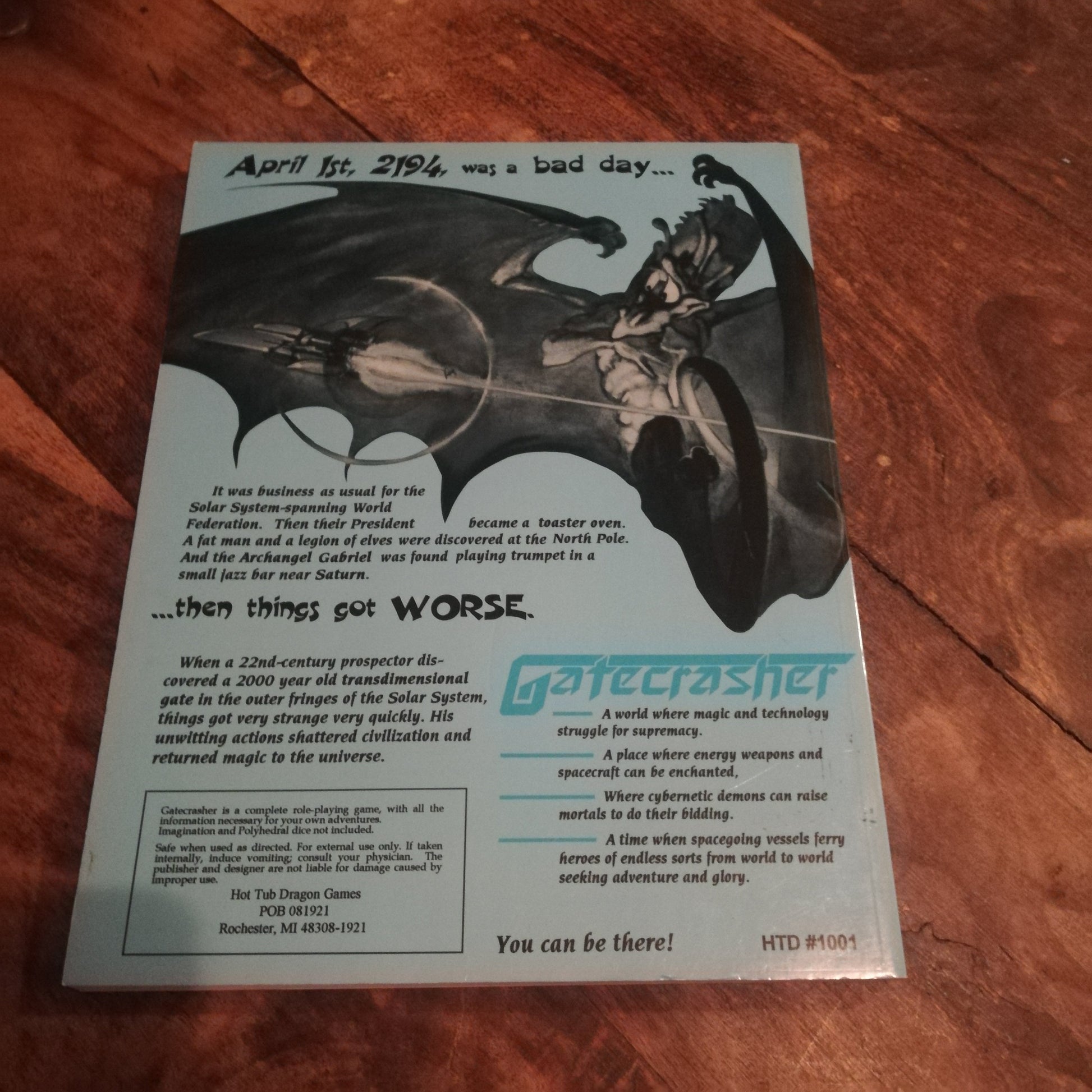 Hot Tub Dragon: Gatecrasher: High-Tech High Fantasy Roleplaying - AllRoleplaying.com