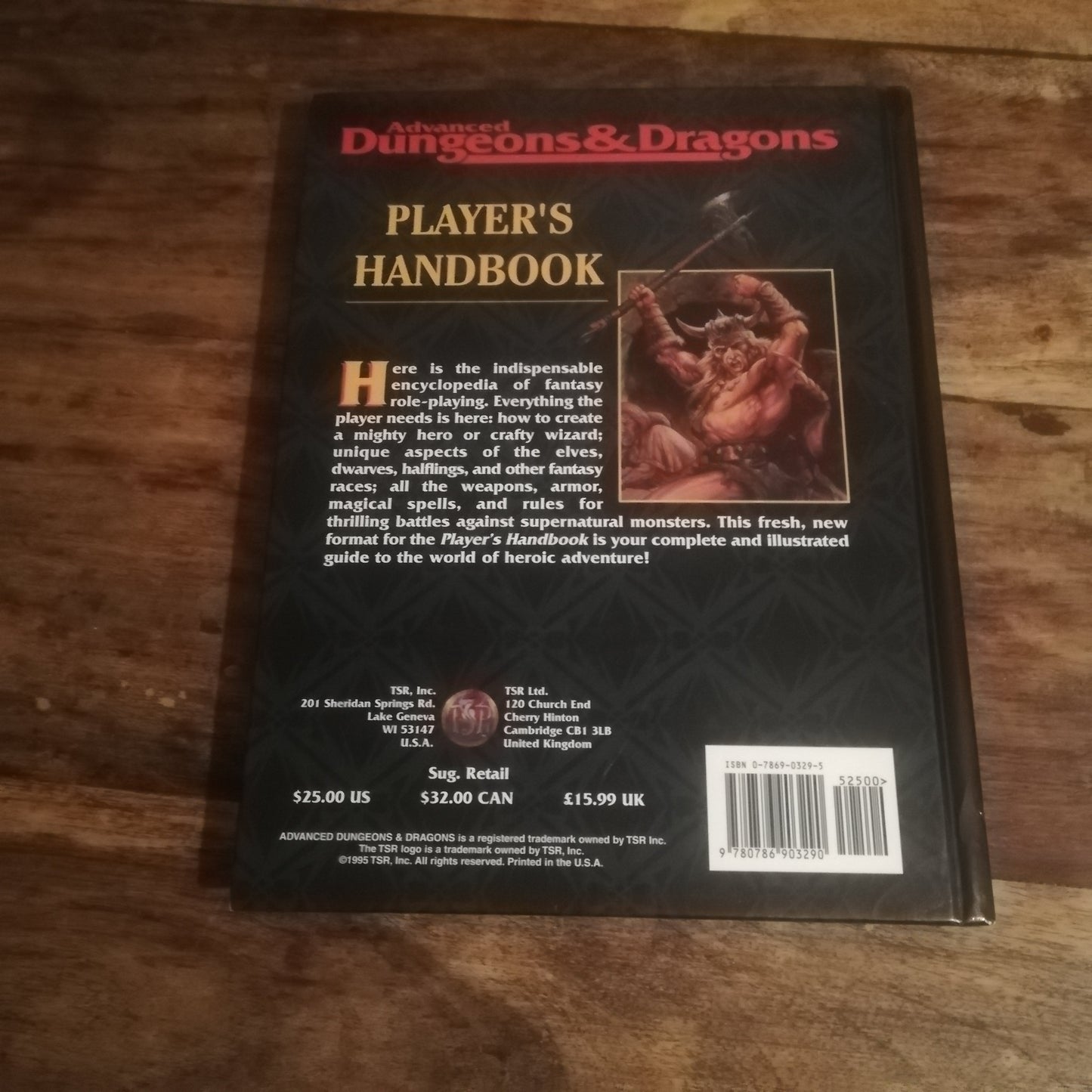AD&D Player's Handbook Advanced Dungeons & Dragons TSR - AllRoleplaying.com