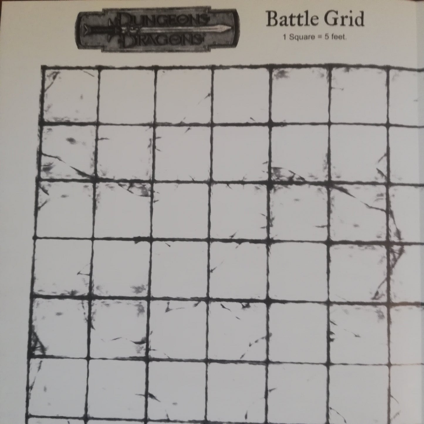 D&D Miniatures Map BASIC BATTLE MAP - AllRoleplaying.com
