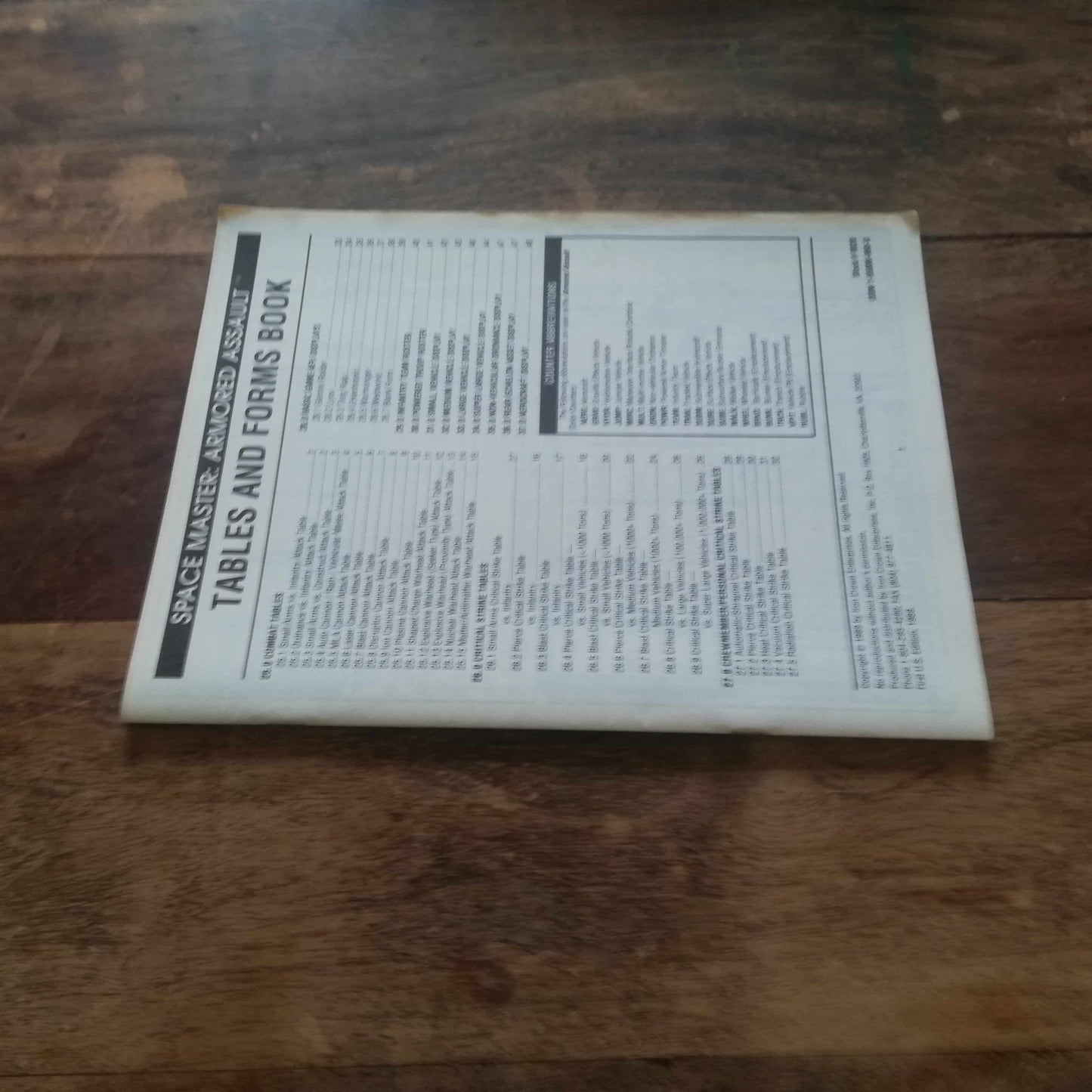 Space Master ARMORED ASSAULT 1990 I.C.E. #9020 RARE All Counters/Maps - AllRoleplaying.com