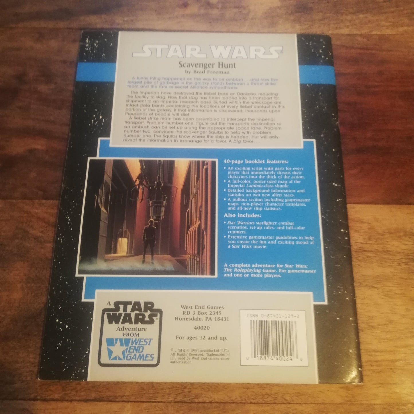 Star Wars Scavenger Hunt West End Games - AllRoleplaying.com