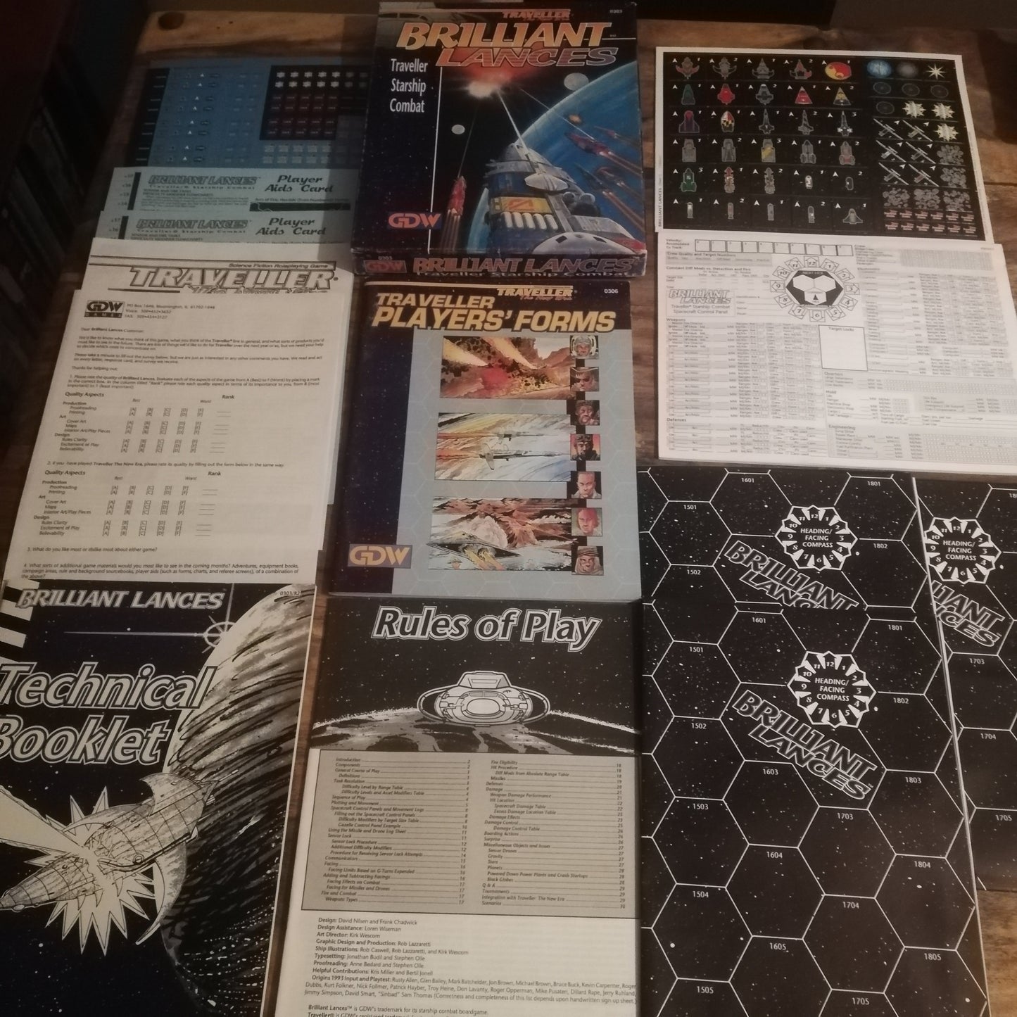 Traveller Starship Combat Game - Traveller Box Set - The Next Era - Brilliant Lances GDW - AllRoleplaying.com