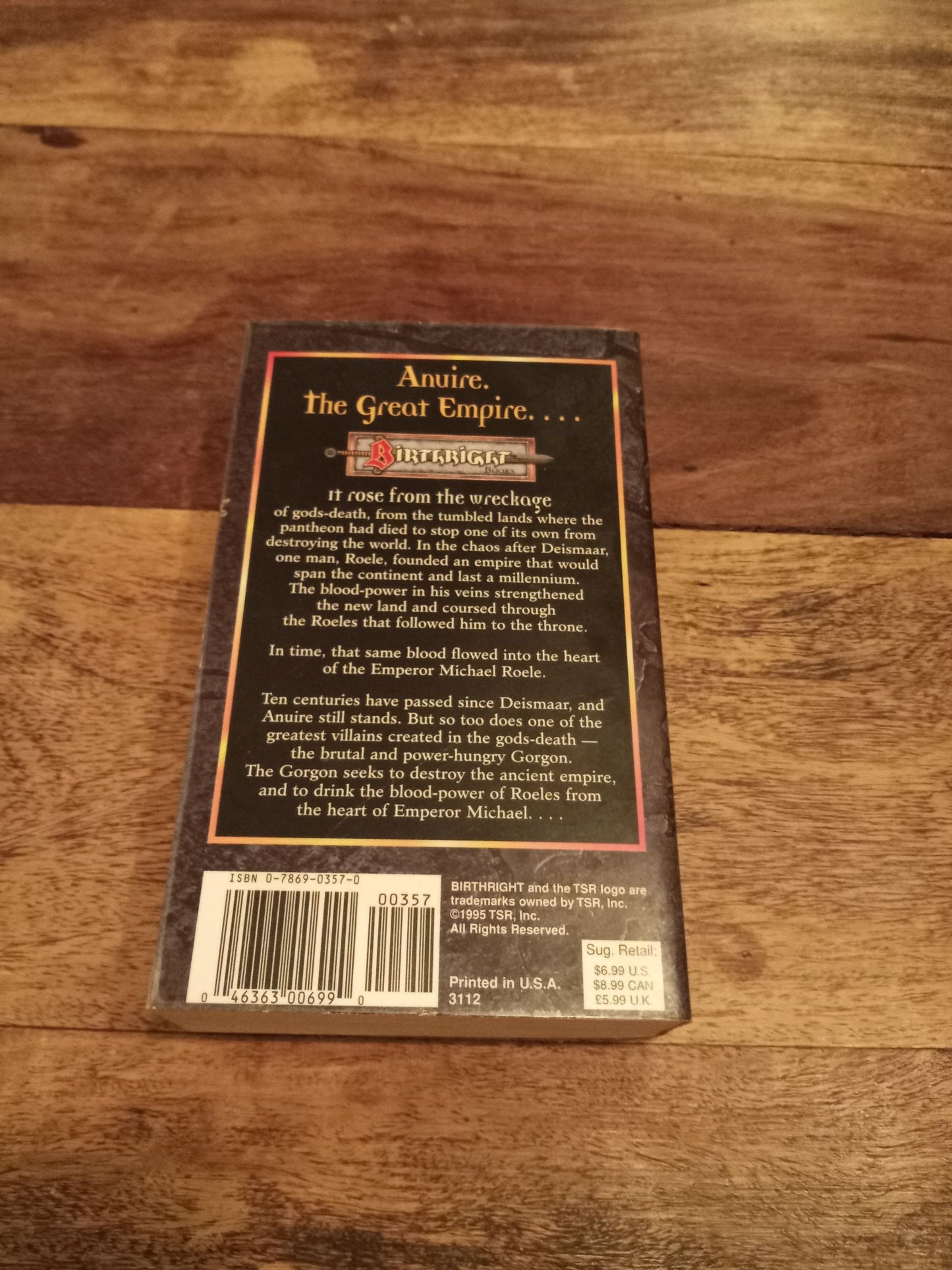 Birthright The Iron Throne Simon Hawke TSR D&D 1995