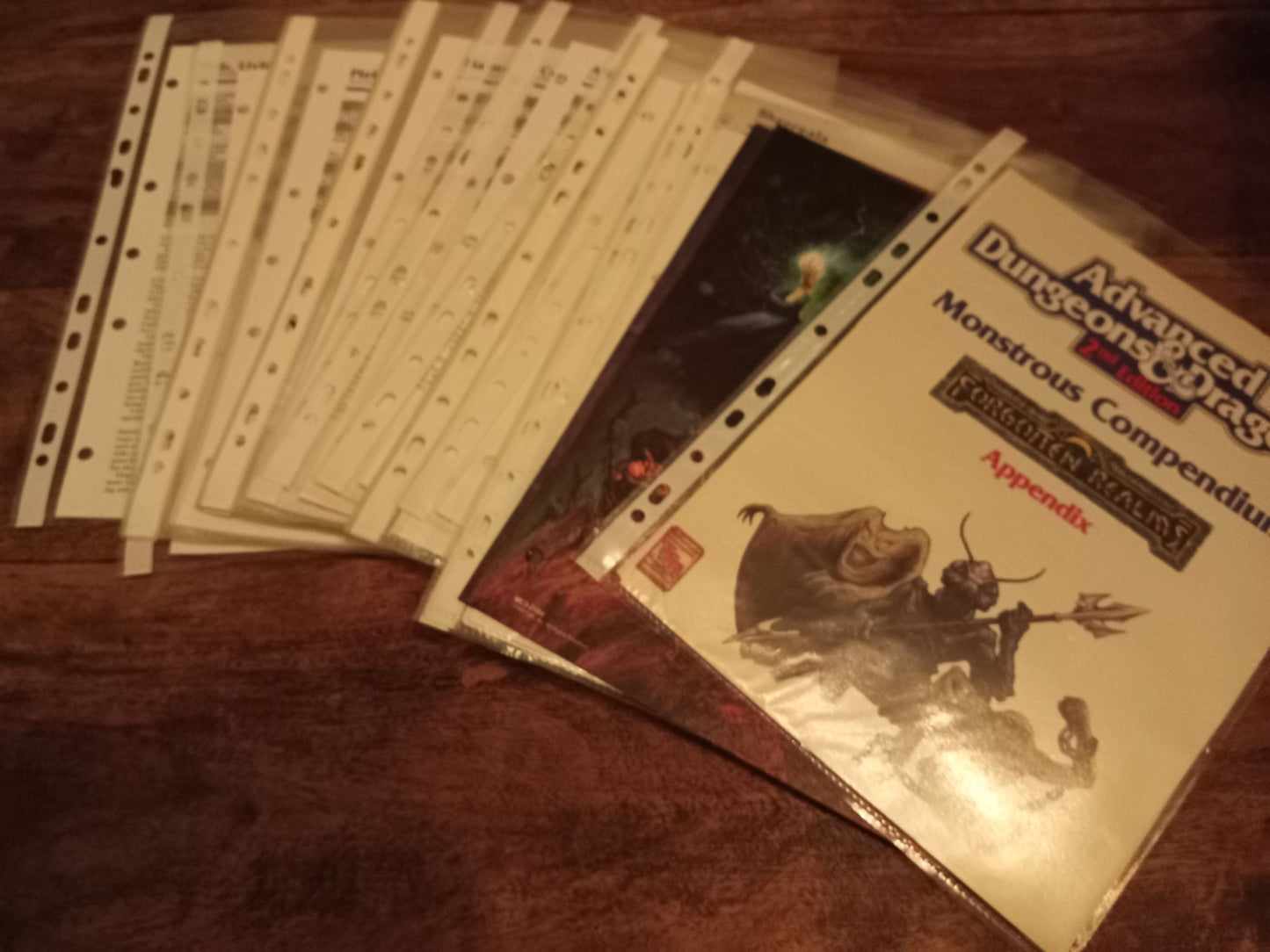 Forgotten Realms Monstrous Compendium Appendix TSR 2104 AD&D 2nd ed MC3 1989