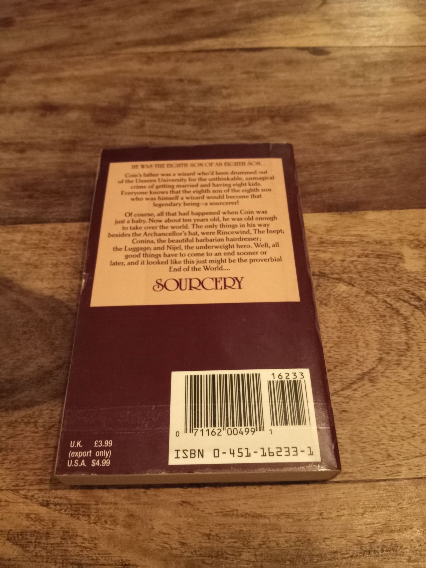 Sourcery A Discworld Novel #5 Terry Pratchett 1989